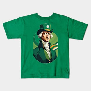 St. Patrick's Day George Washington Kids T-Shirt